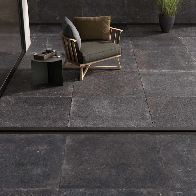 Uteklinker Pronto Klinkerdäck Nordique Evo Noir 100x100 cm