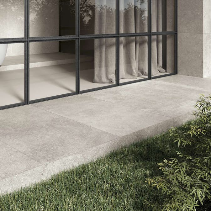 Poolkant/Trappsteg Pronto Klinkerdäck Antique Dune Carved 40x80 cm