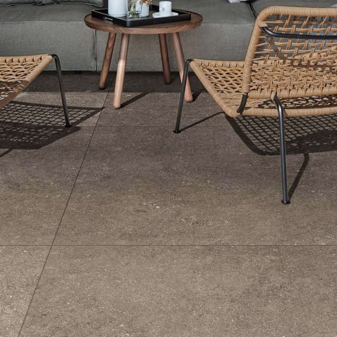 Uteklinker Pronto Klinkerdäck Antique Taupe Carved 80x80 cm