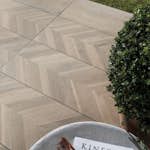 Poolkant/Trappsteg Pronto Klinkerdäck Alpine Slavonia Chevry 40x120 cm