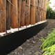 Planteringskant Flexigarden Svart 180 mm Rak