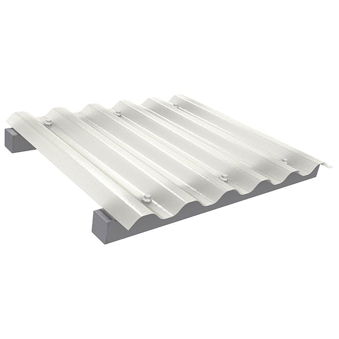 Plasttak Halle Polar Gåbar Komplett Tak Opal