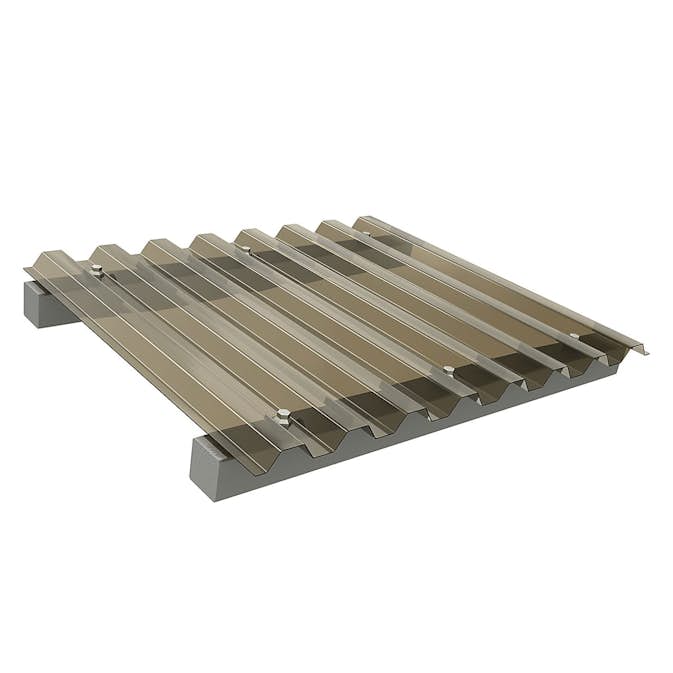 Plasttak Halle Polysol Komplett Tak Rök