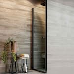 Duschdörr Arrow Door med Svarta Profiler