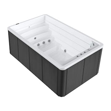 Swimspa Swebad Swim Family med Gaveltrappa och Termolock