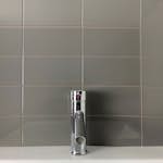 Kakel Tenfors Cemento Slät Blank 10x20 cm