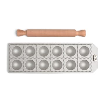 Ravioliplåt Marcato 12 Stora Runda Ravioli Agnolotti