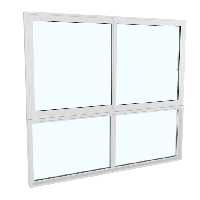 Skjutfönster med fast underdel Landskap Robust Vår och Höst 2-del