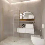 Duschhörn Hietakari Forma 369 Fast Vägg och Vikbar Dörr