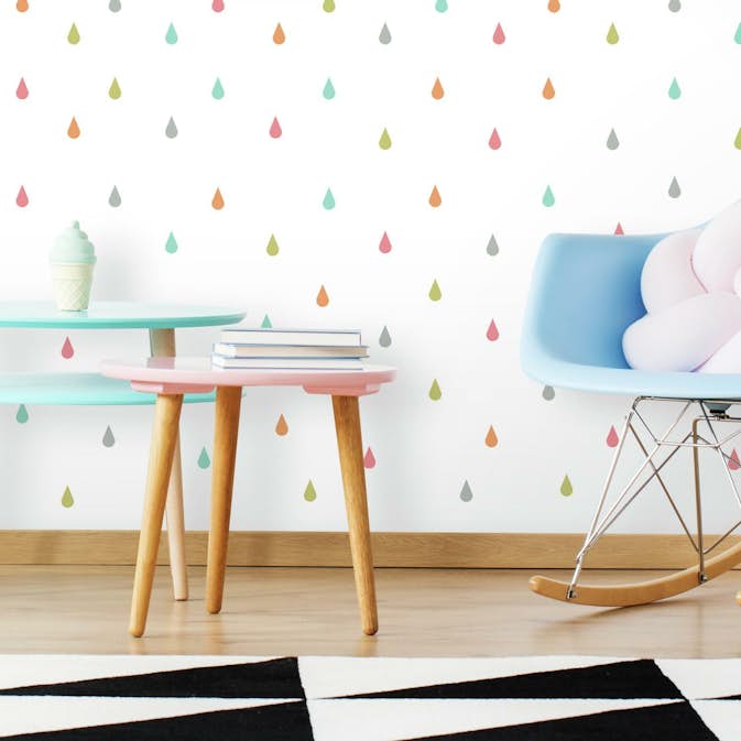Väggdekor RoomMates Pastel Raindrop