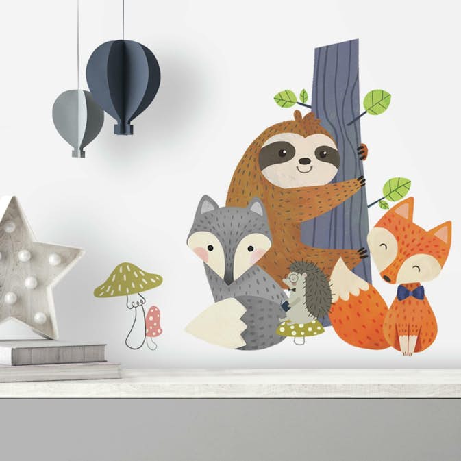 Väggdekor RoomMates Forest Friends Giant