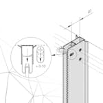 Rördragninsprofil Påbyggnad Bathlife Svart Aluminium