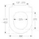 Toalettsits Pressalit D-Shape S1068