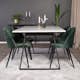 Matgrupp Venture Home Estelle 140 med 4 Valentina Stolar Sammet