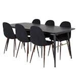 Matgrupp Venture Home Guld med 6 Pobbie Stolar Polyestertyg