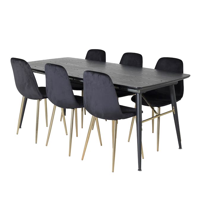 Matgrupp Venture Home Gold med 6 Polar Stolar