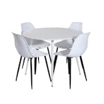 Matgrupp Venture Home Plake med 4 Pop Stolar Runt