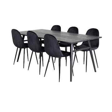 Matgrupp Venture Home Salt med 6 Pobbie Stolar