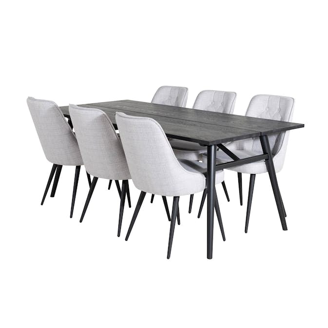 Matgrupp Venture Home Salt med 6 Vera Stolar Polyestertyg