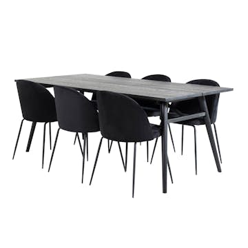 Matgrupp Venture Home Salt med 6 Wrigley Stolar