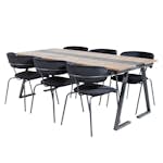 Matgrupp Venture Home Jane med 6 Aris Stolar