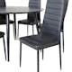 Matgrupp Venture Home Dipp Ø115 cm med 6 Slim Stolar