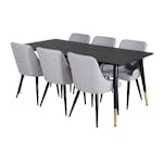 Matgrupp Venture Home Dipp med 6 Plaza Stolar