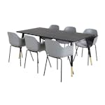 Matgrupp Venture Home Dipp med 6 Comfort Stolar