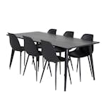 Matgrupp Venture Home Dipp med 6 Polar Plast Stolar