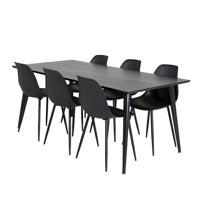 Matgrupp Venture Home Dipp med 6 Polar Plast Stolar