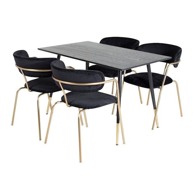 Matgrupp Venture Home Dipp med 4 Arrow Stolar