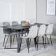 Matgrupp Venture Home Madde med 6 Phoi Stolar Sammet