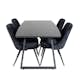 Matgrupp Venture Home Ina med 4 Vera Stolar Sammet