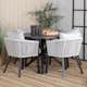 Matgrupp Venture Home Alma med 4 Virya Stolar