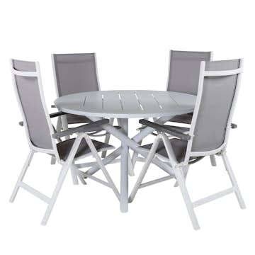 Matgrupp Venture Home Ande med 4 Laby Matstolar