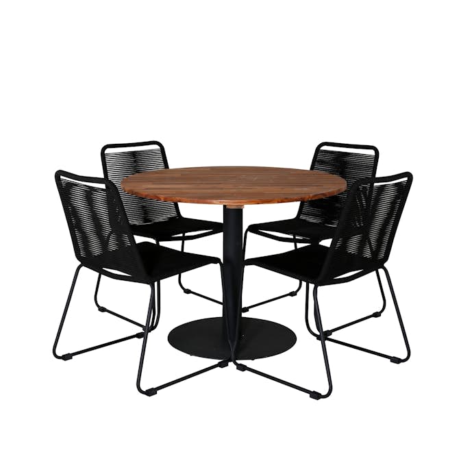 Matgrupp Venture Home Cot med 4 Lindos Stolar