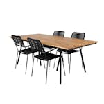 Matgrupp Venture Home Chane med 4 Lumi Matstolar