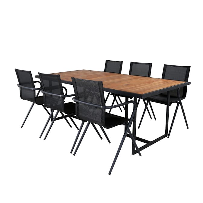 Matgrupp Venture Home King med 6 Anve Matstolar