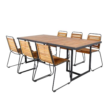 Matgrupp Venture Home King med 6 Billy Matstolar