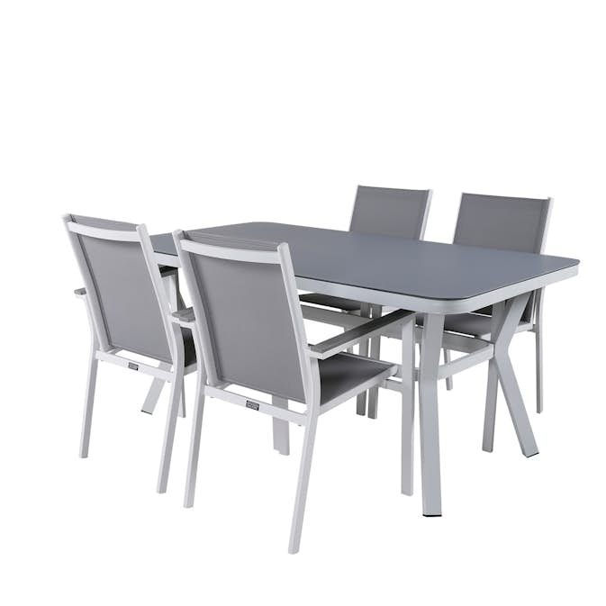 Matgrupp Utomhus Venture Home Vyn med 4 Parma Trädgårdsstolar