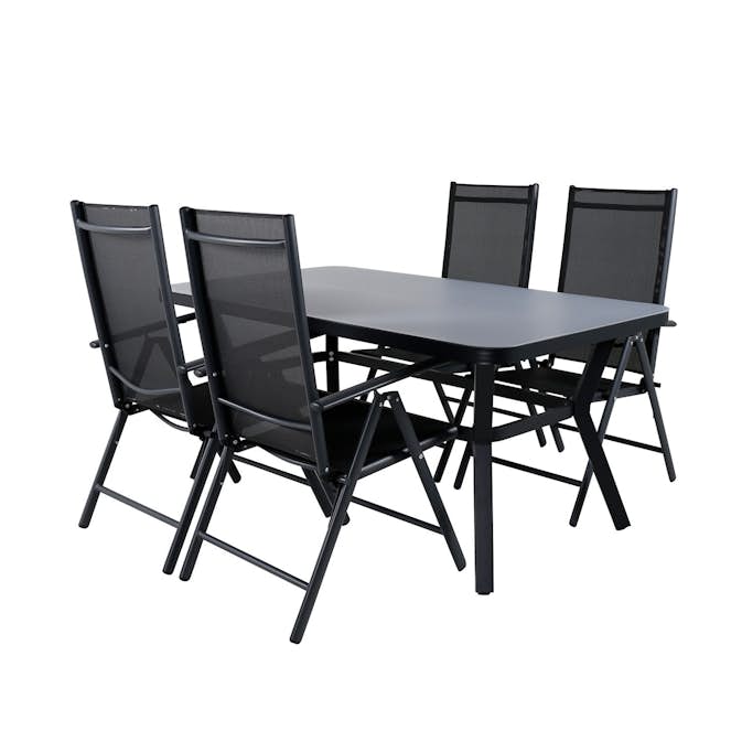 Matgrupp Utomhus Venture Home Vyn med 4 Chair Trädgårdsstolar