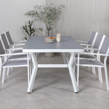 Matgrupp Venture Home Virya 160x90 med 6 Copacabana Stapelstolar