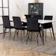 Matgrupp Venture Home Jolie med 6 Walerina Stolar Sammet