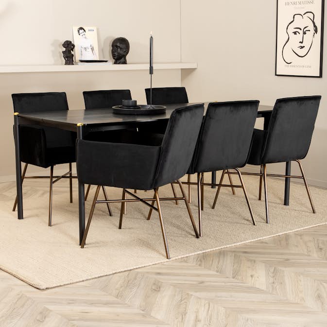 Matgrupp Venture Home Paris med 6 Annika Stolar