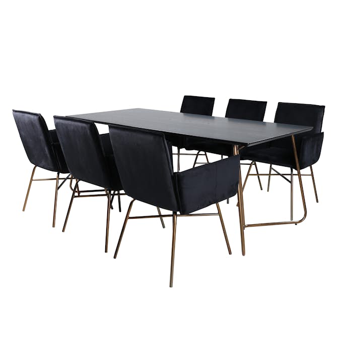 Matgrupp Venture Home Annika med 6 Annika Stolar