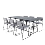 Matgrupp Venture Home Lund med 6 Kungshamn Stolar