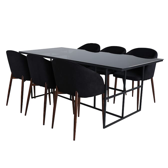 Matgrupp Venture Home Lund med 6 Archie Stolar