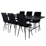 Matgrupp Venture Home Chicago med 6 Walerina Stolar Sammet