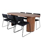 Matgrupp Venture Home Bianca med 6 Kungshamn Stolar