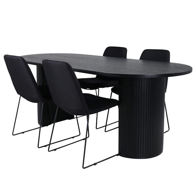 Matgrupp Venture Home Bianca med 4 Muscot Stolar